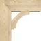 Ekena Millwork Imperial Block Rough Sawn Bracket w/ Offset Brace, Douglas Fir, 8"W x 22"D x 22"H BKT0806X22X22IMP05RDF - alternate 4